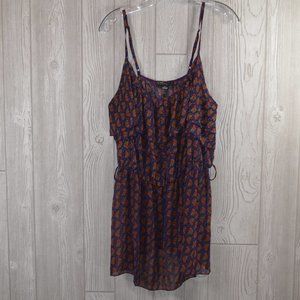 FOREVER 21+ Womens Floral Spaghetti Strap Lightweight Flounce Top PLUS 2X